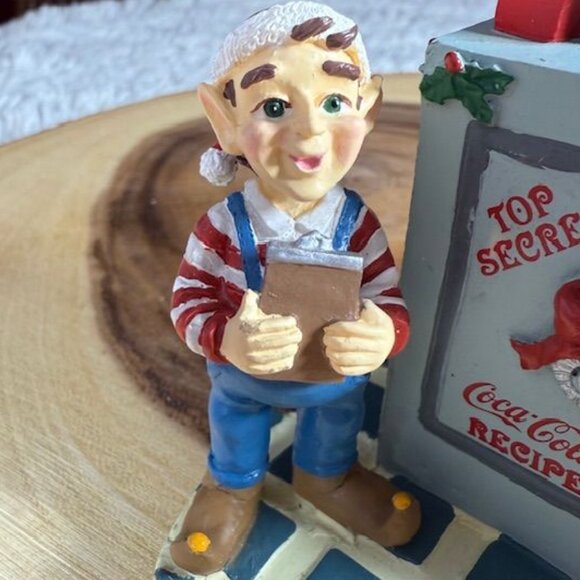 Vintage Coca-Cola Elf Penguin Secret Recipe North Pole Bottling Works Figurine - Picture 7 of 12